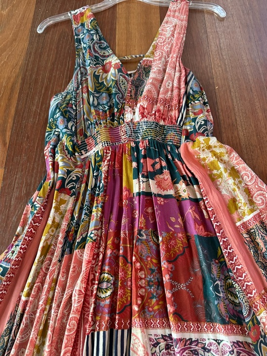 Anthropologie Dresses & Skirts - Anthropologie Multicolor Floral Paisley Maxi Dress